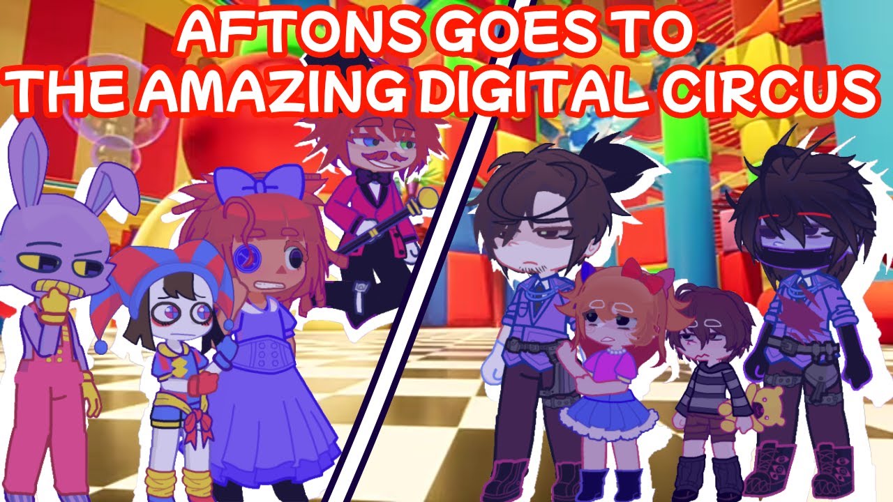 Aftons Goes To The Amazing Digital Circus | FNAF | Aftons | TDAC | Pomnin | Ragatha | Jax