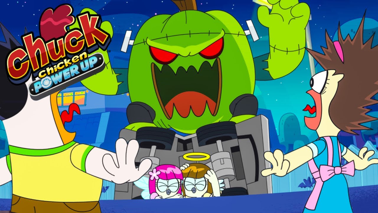 Laboratory experiment 👻 Chuck Chicken PU 🎃 Superhero cartoons