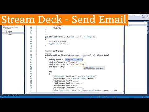 Send an Email directly from your Stream Deck