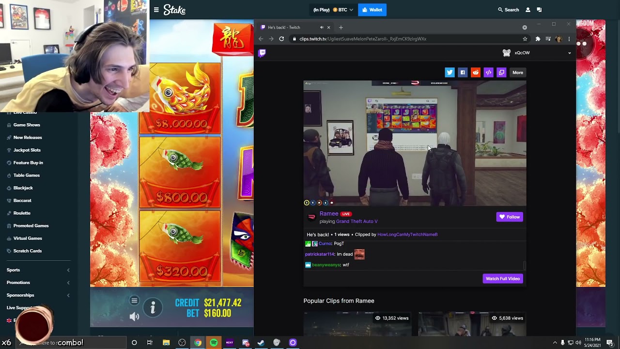 XQC reacts to Chang Gang bringing him back to the city | GTA V RP NoPixel 3.0 nopixel clips