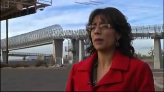 Pedestrian bridge construction delayed