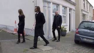 Jim Carrey And His Daughter Jane Arrive At Cathriona Whites Funeral In Cappawhite