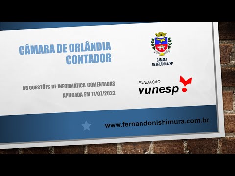 Câmara Municipal de Orlândia - Contador (aplicada em 17/07/2022)