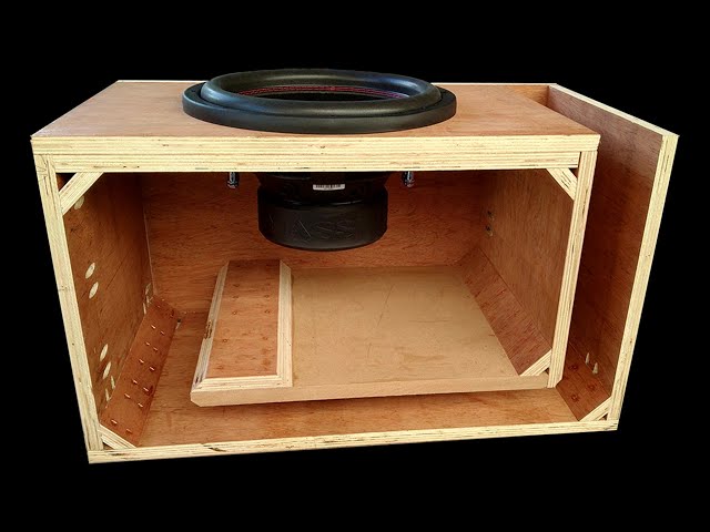 How to Make L-Port Plywood Subwoofer Box - DIY