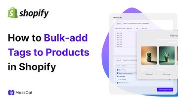 How to Bulk-add Tags to Products in Shopify | MassCat (Free Shopify App)