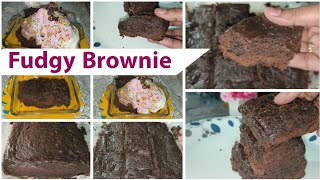 The BEST Fudgy Brownie Recipe👈👌🤤 Eggless Brownie Recipe | Chocolate Brownie Recipe | Fudgy Brownies