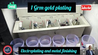 One gram gold plating @electroplatingtrainning 