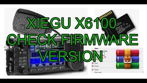 Xiegu X6100 Look UP Firmware Version