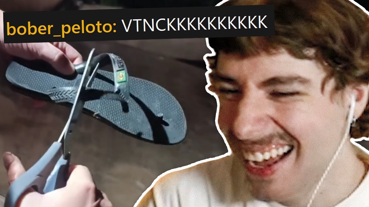 os véio cortando havaianas é muito engraçado kkkkkkkkkkkkkk