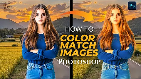 How to Color Match 2 Images in Photoshop #2025  (FAST & EASY METHOD) #photoshop #tutorial #viral