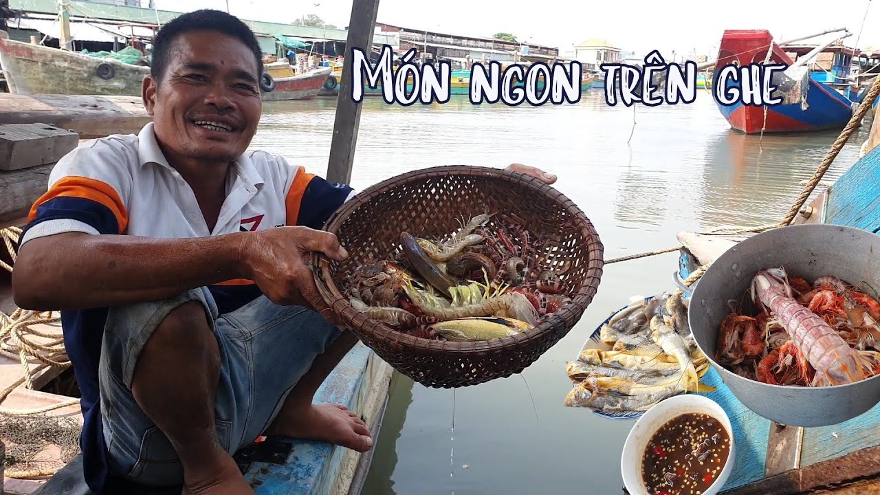 Thả Cào Đánh Bắt Hải Sản ''Luộc'' Ăn Cơm trên Ghe | Ngư Dân Miền Tây #202