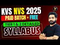KVS/NVS 2025 PRT Tier 1 + Tier 2 Complete Syllabus Discussion | KVS NVS New Syllabus By Rajesh Sir