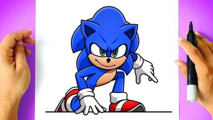 Como Desenhar o DARKSPINE SONIC I Fácil 