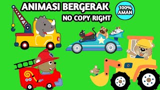 green screen mobil animasi bergerak lucu animasi berjalan animasi anak anak