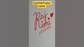 ✨ Cursive Name Art | Stylish Name Writing in Cursive | Calligraphy for Beginners #shorts #Raj Rimi