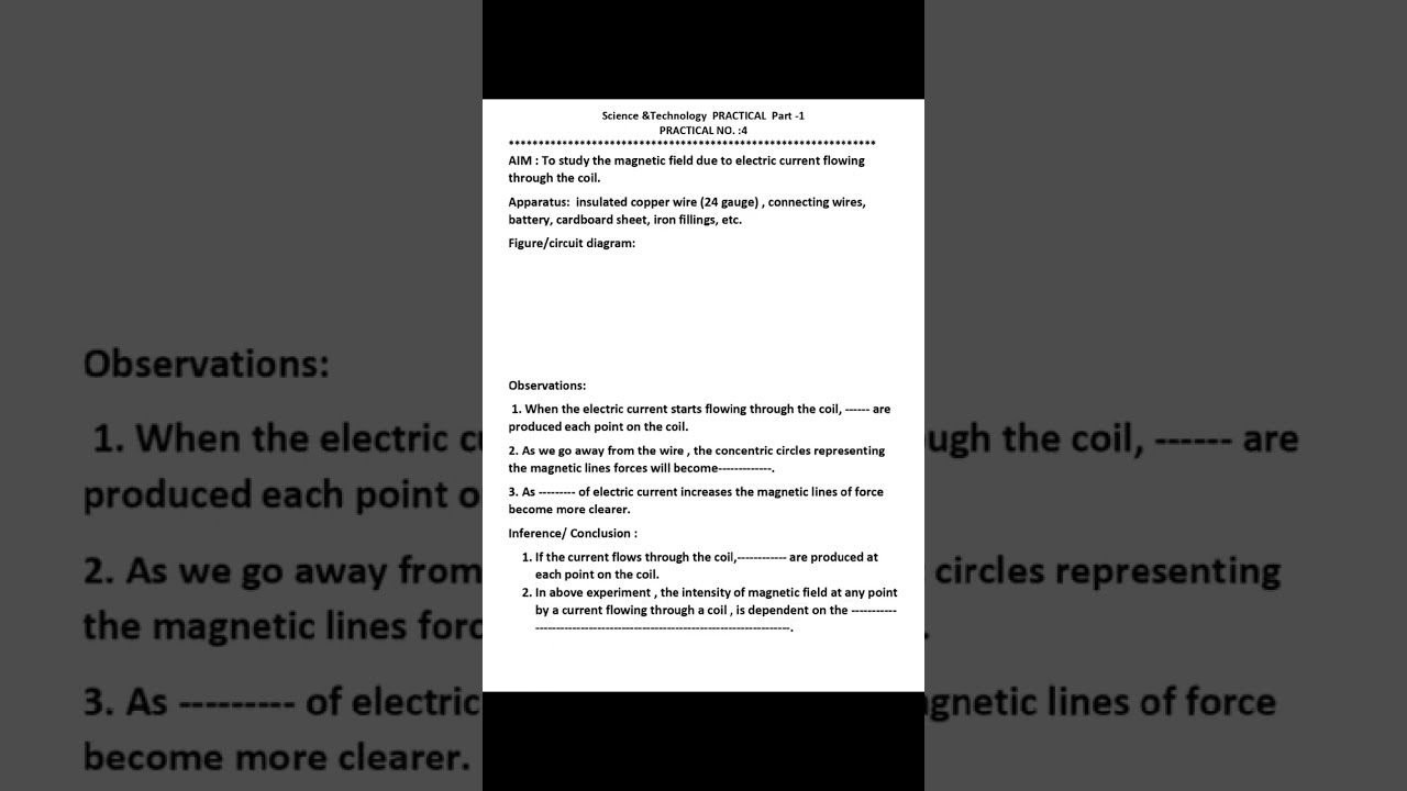 IMP Practical topics SCIENCE I class 10 