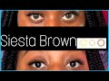 NATURAL CONTACT FOR DARK BROWN EYES| siesta weekly crystal shades brown ~ ColorCL Shop+ Review