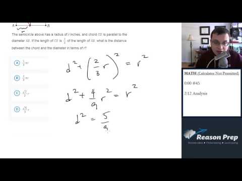 #45 - Circle Geometry, New SAT Foundations - Math