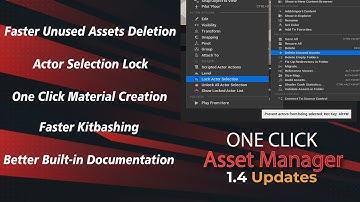 Unreal Engine5-One Click Asset Manager1.4-Overview