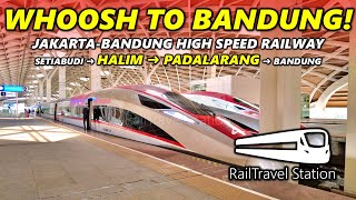 WHOOSH TO BANDUNG! IS IT WORTH IT? 🇮🇩🚅 Jakarta-Bandung High Speed Railway Halim→Padalarang→Bandung