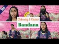 Jigyaasaa Bandana Unboxing | Headband, Face Mask &amp; Dust Protection Printed Bandana [Hindi]