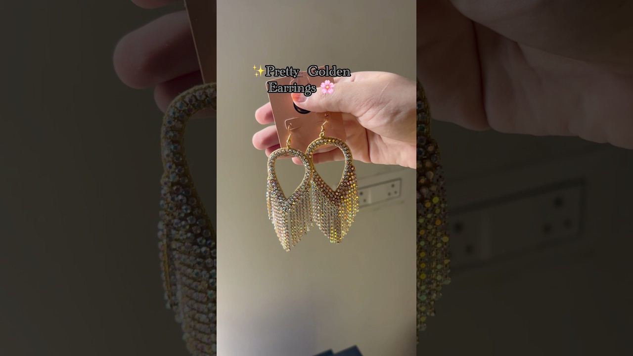 ✨Unboxing Pretty Golden Earrings 🌸from Flipkart ☺️ 