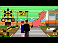 【#05】踏切　踏み切り　電車　でんしゃ　ふみきり　アニメ　 Various Railroad Crossing and train.