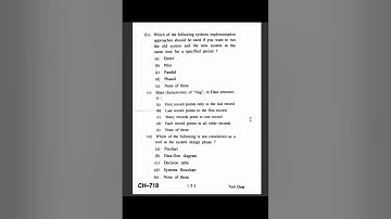 SYSTEM ANALYSIS AND DESIGN | HPU | BCA 4TH SEM | PREVIOUS PARER