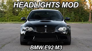 BEST HEADLIGHT MOD BMW E92 M3! Cheap & Looks Amazing!