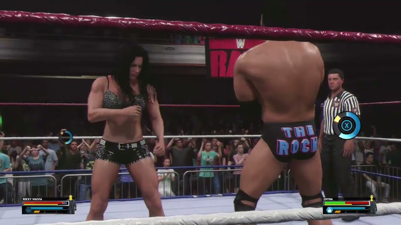 WWE 2K25 THE ROCK VS CHYNA
