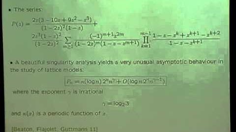 Philippe Flajolet, founder of Analytic Combinatorics (2012)