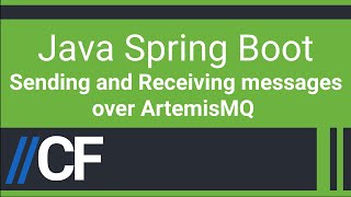 Java Spring Boot - Artemis JMS Broker - Sender and Receiver - Simple Message Exchange Communication screenshot 1