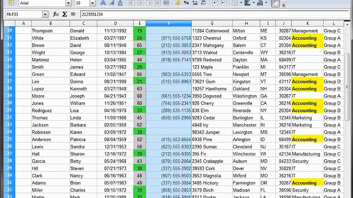 23- Libre Office - Calc, Open Office -- Calc, Excel Tutorial -- Conditional Formatting