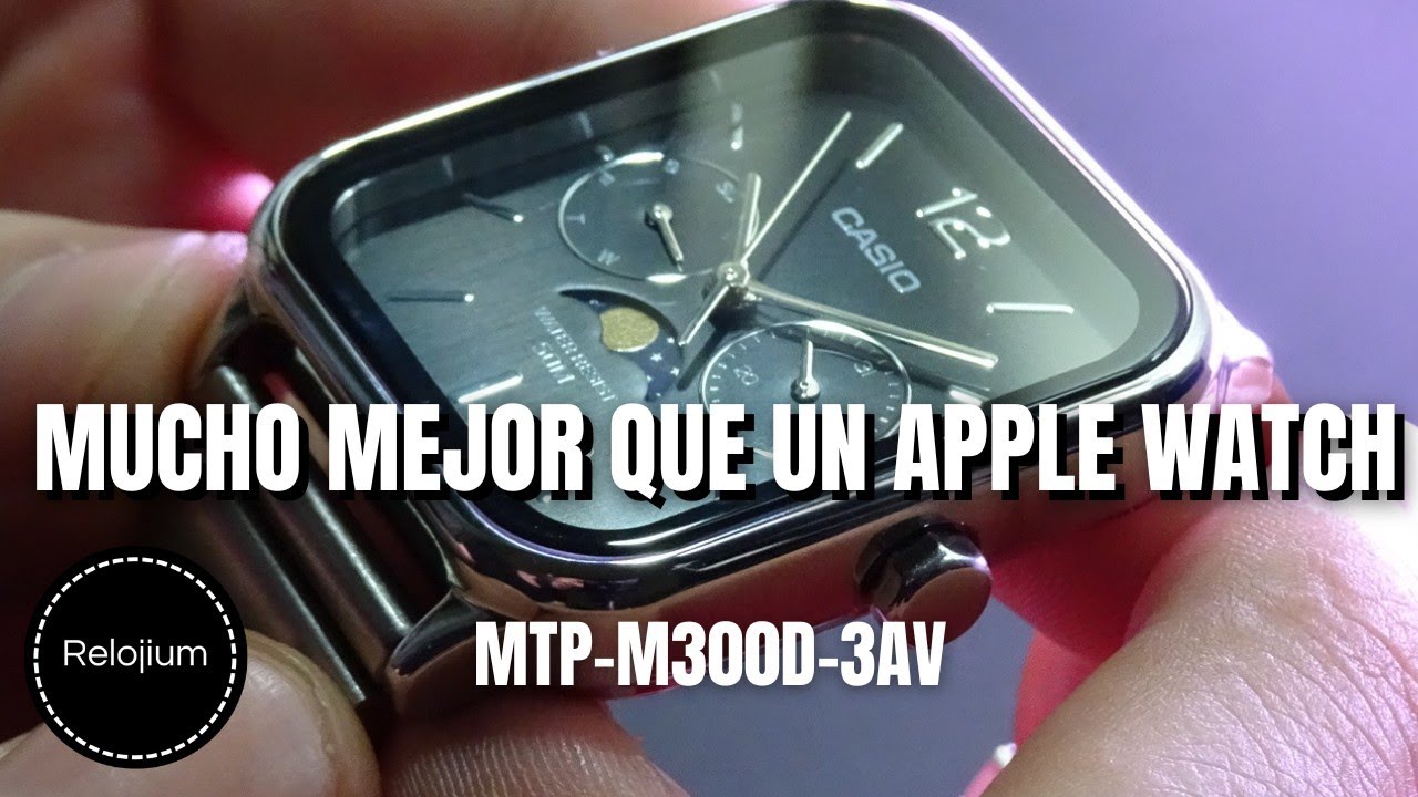 Look Apple watch pero sin ser Smartwatch (Casio MTP-M305D-1AV 
