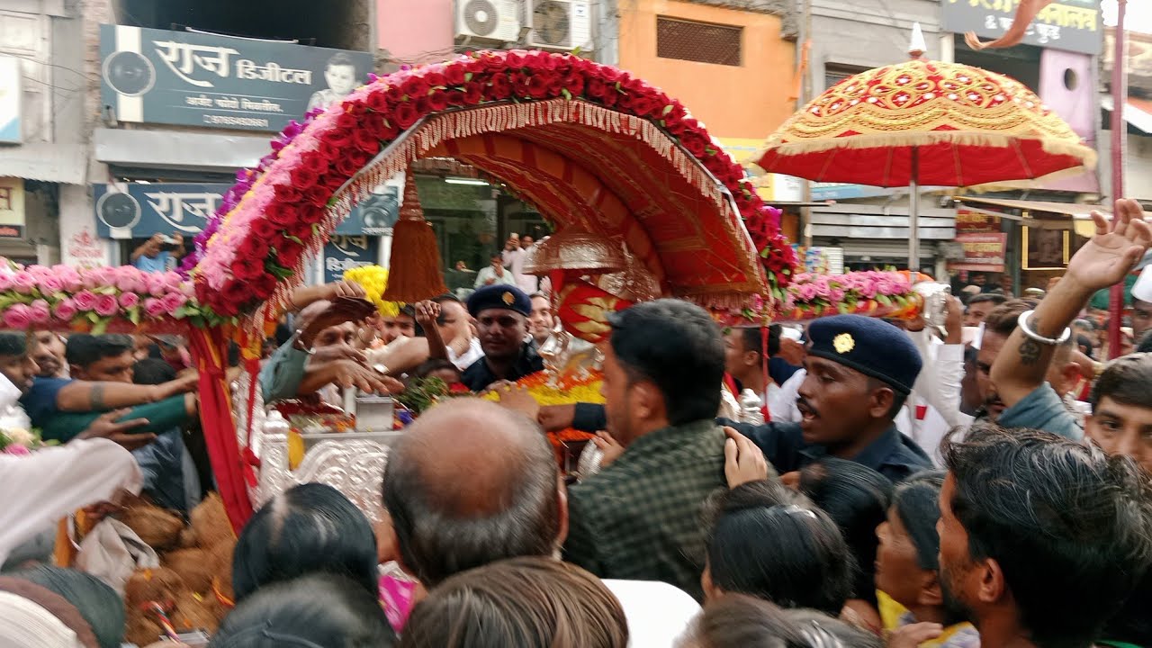 श्री संत गजानन म पालखी सोहळा 2025 गजानन म वाटीका शेगांव येथुन मंदिराकडे प्रस्थान श्रींचे पालखी दर्शन