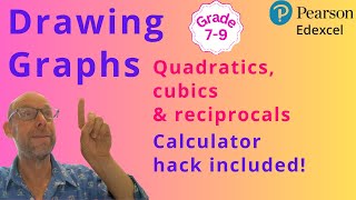Drawing Graphs. Quadratic, Cubic & Reciprocal Graphs. Calculator hack. Exam Questions.  #igcsemaths
