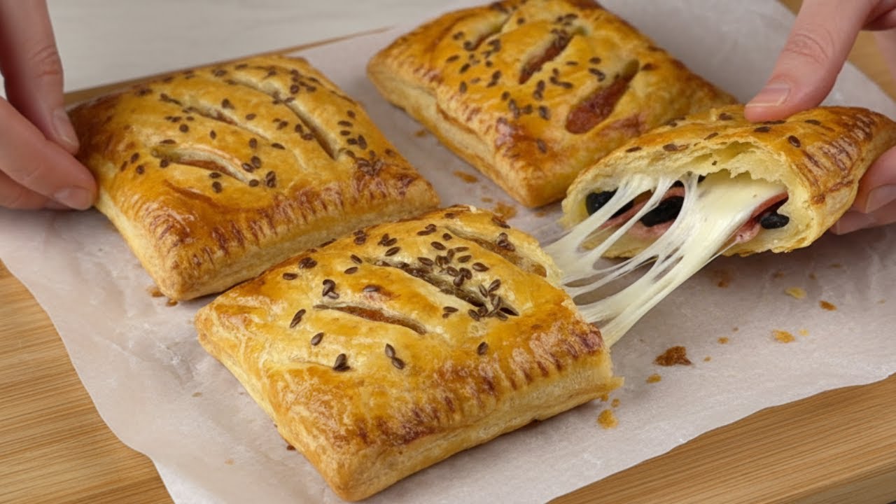 Mit so einem Ergebnis hatte niemand gerechnet! Blätterteig mit Salami und Käse