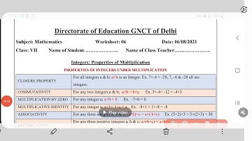 maths worksheet 6 class 7 (6/8/21) English medium||class7 math worksheet6||#mathsworksheet6class7