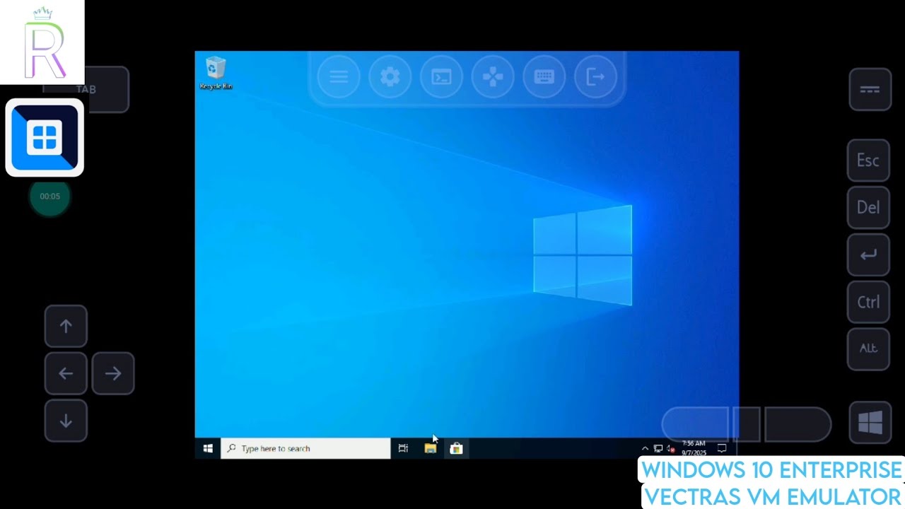 Windows 10 Enterprise on Vectras VM Emulator - YouTube