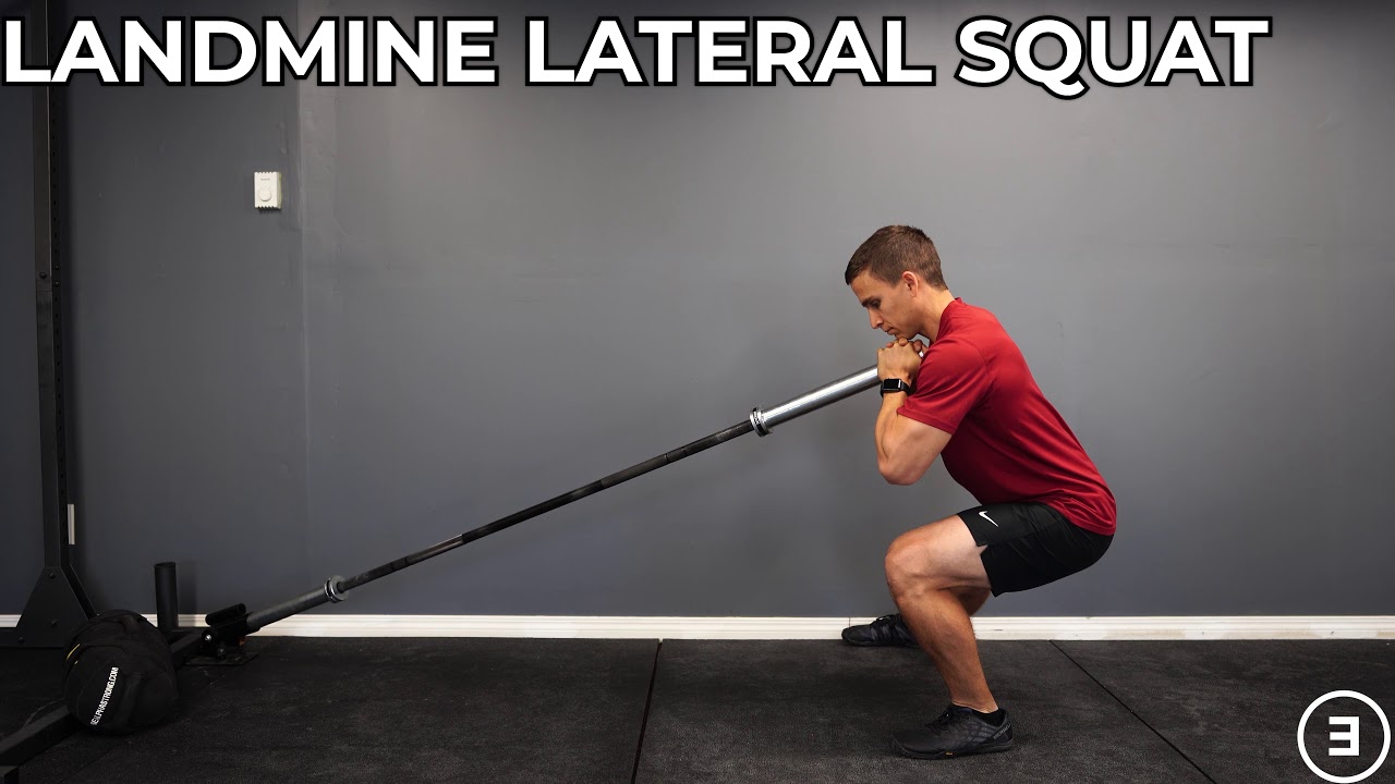 Landmine Lateral Squat - YouTube
