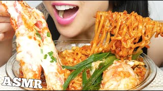 ASMR KING CRAB LEGS SPICY NOODLES *SCRUMPTIOUS BIG BITES (EATING SOUNDS) | NO TALKING | SAS-ASMR