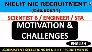 NIC SCIENTIST B EXAM PREPARATION | MOTIVATION & CHALLENGES (2023)