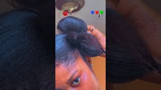Transforming Natural Hair into Sleek Double Buns
