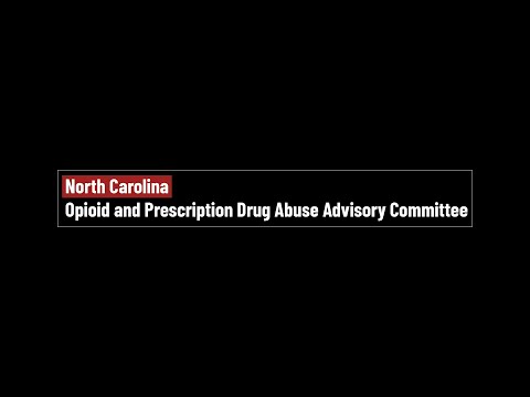 North Carolina Opioid and Prescription Drug Abuse Advisory Committee [OPDAAC] Meeting - 12/11/20