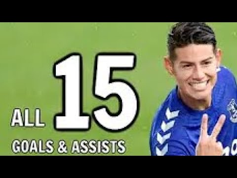 James Rodriguez All 15 Goals And Assists For Everton