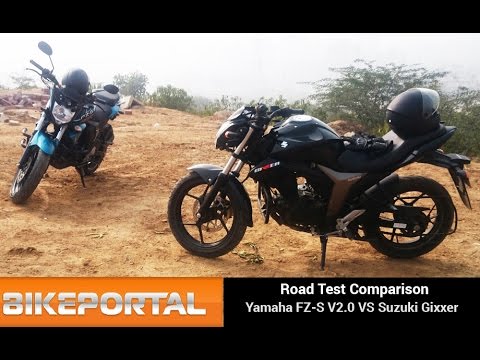 Yamaha FZS V2.0 Vs Suzuki Gixxer Comparison Review - Bikeportal