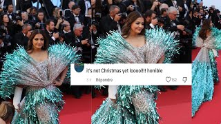 Aishwarya  Bachchan's Daring Cannes 24 Look Sparks Controversy:The 'Confetti Dress' Divides Internet