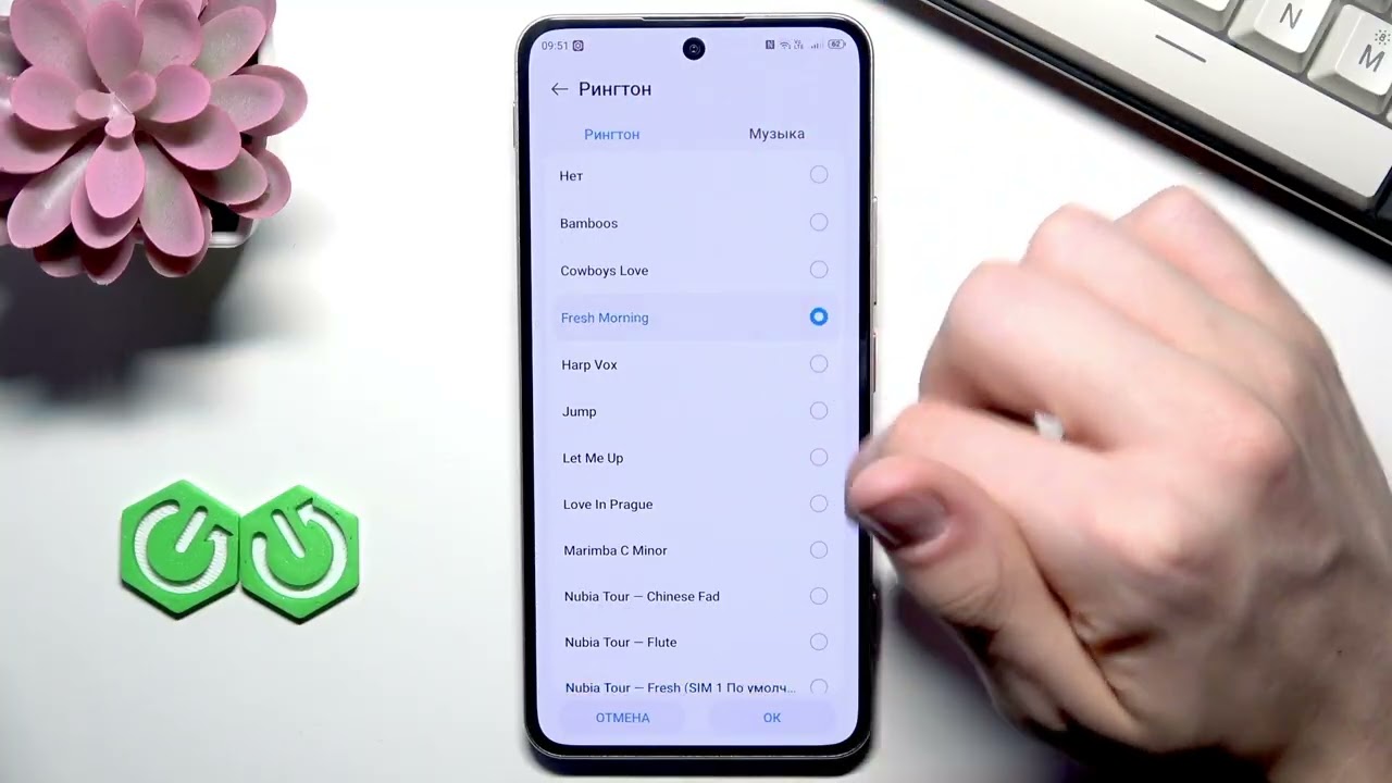 ZTE Nubia Focus 2 Ultra 5G — как поменять рингтон