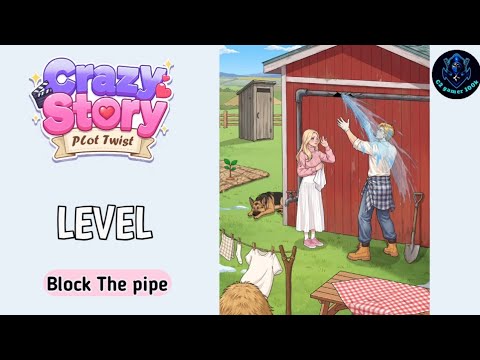 Crazy Story: Plot Twist Level 29 [Block The pipe] Easy Solution Gameplay walkthrough. 
