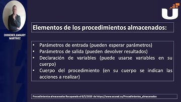 Clase de Procedimiento Almacenados ejecutados desde C#